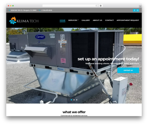 WordPress theme Technico - klimatech.com