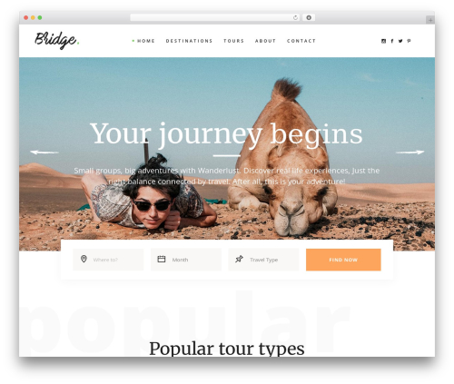 Qode tours WordPress plugin - bridge376.qodeinteractive.com