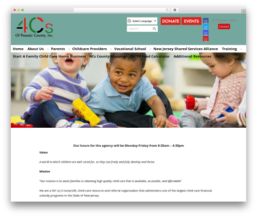 Create WordPress theme - 4cspassaic.org