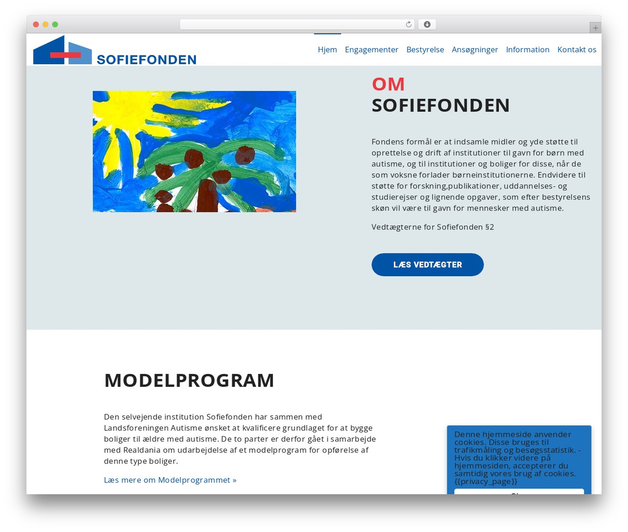 DFD Native premium WordPress theme - sofiefonden.dk