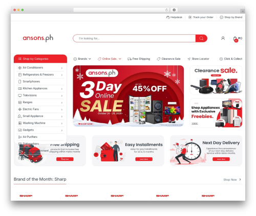 Electro WordPress ecommerce theme - ansons.ph