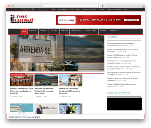 Jarida WordPress theme - ipressjournal.pt