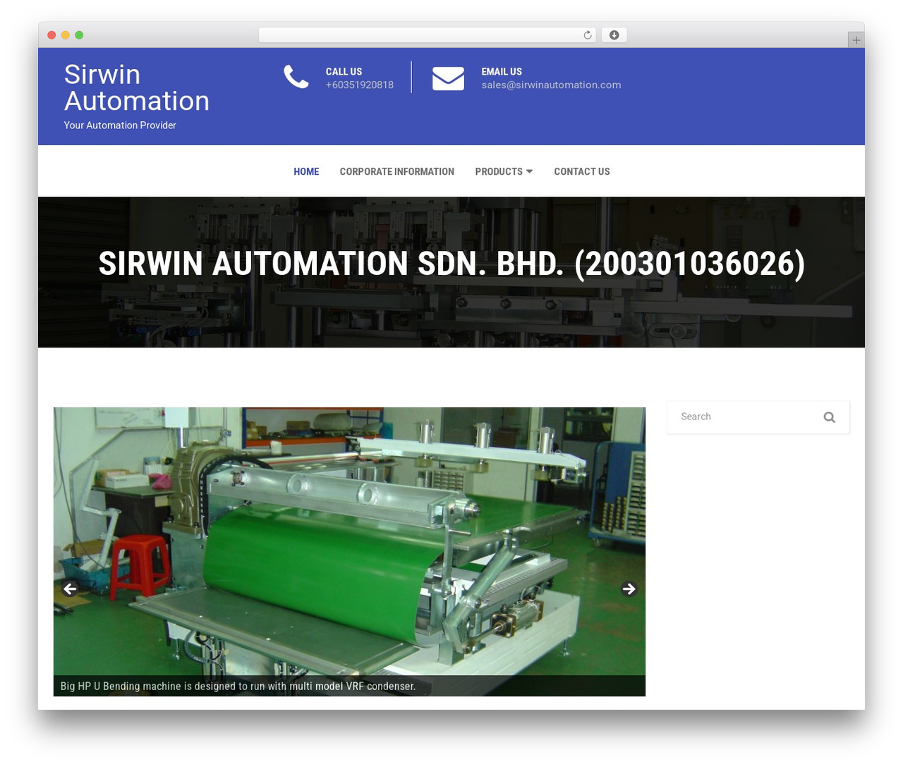 Kosmo WordPress theme - sirwinautomation.com