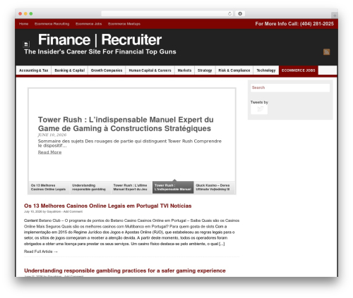 Slidedeck2 personal WordPress plugin - financerecruiter.com