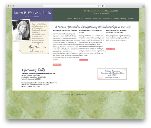 Theme WordPress GeneratePress - robynwaxmanphd.com