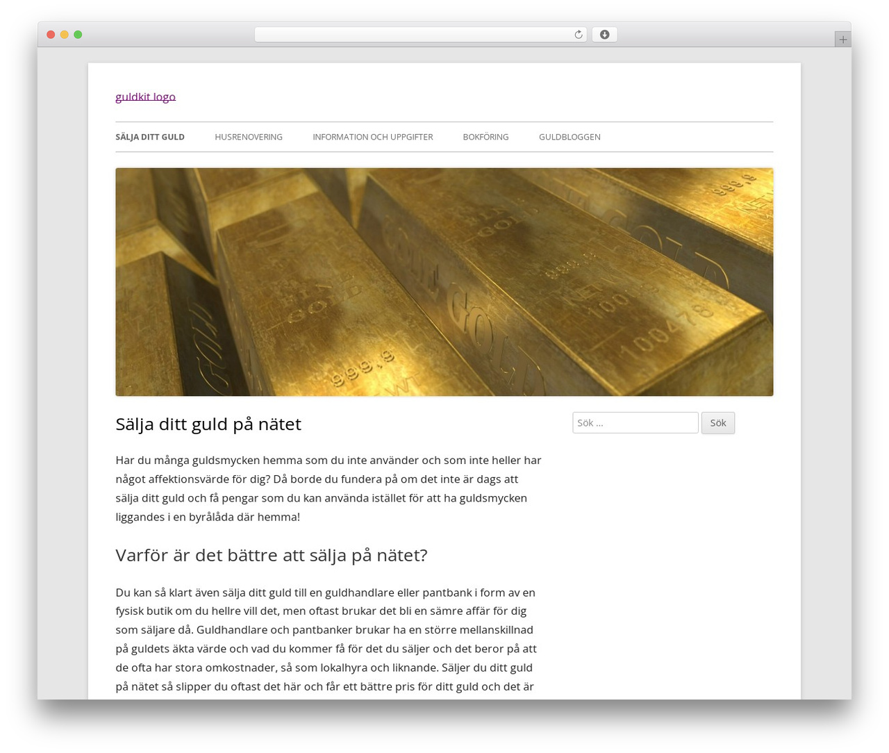 Tiny Framework best free WordPress theme - guldkit.net