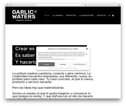 Uncode privacy WordPress plugin - garlicandwaters.com