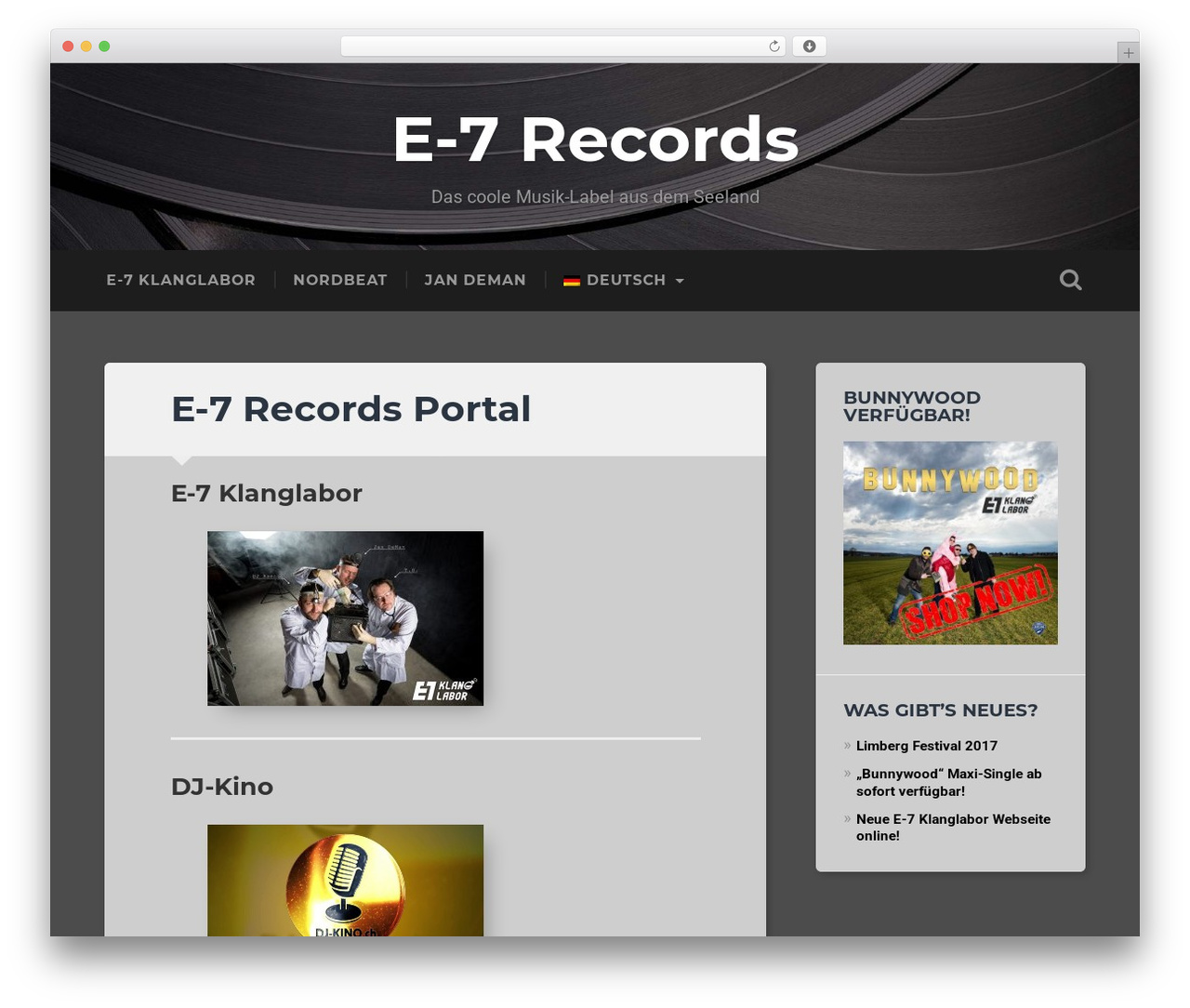Baskerville theme WordPress - e-7.ch