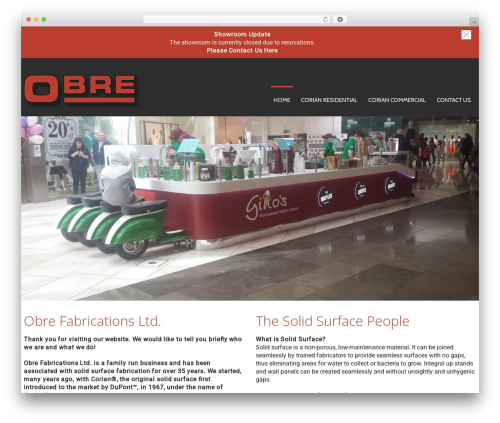 cherry WordPress theme design - obre.ie