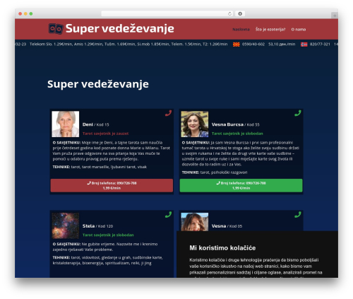 Operateri WordPress plugin - super-vedezevanje.com