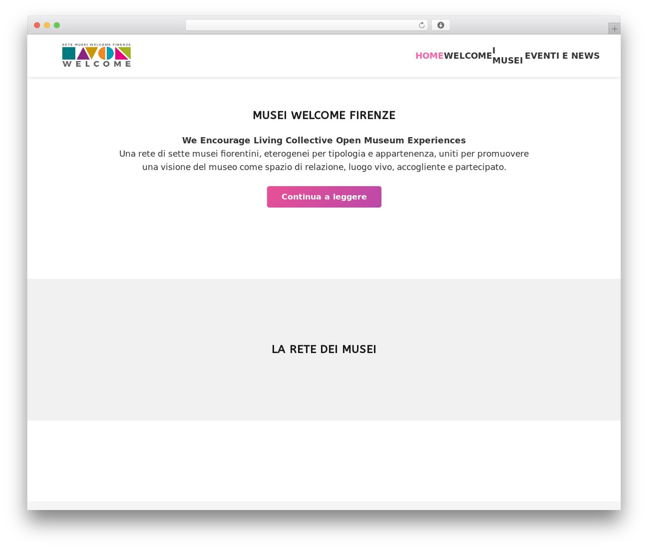 Impreza WordPress theme - museiwelcomefirenze.it