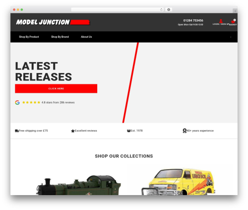 Model Junction WordPress theme - model-junction.co.uk