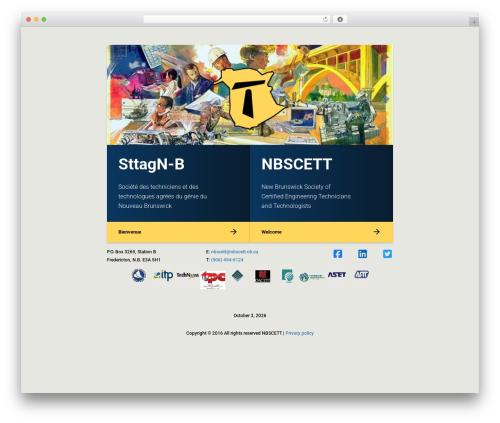 NBSCETT Theme WordPress theme - nbscett.nb.ca