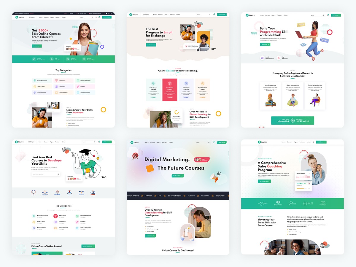 Theme WordPress EduBlink by DevsBlink