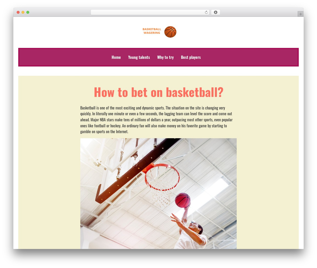 Theme WordPress Robin - blinesportsshow.com