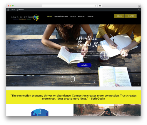Gears WordPress plugin - lovecircles.org