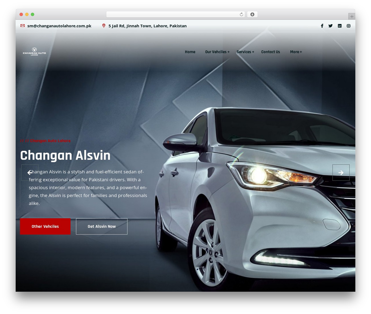 WordPress theme Autixir - changanautolahore.com.pk