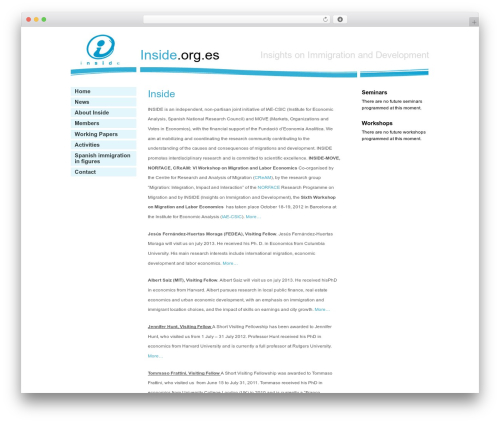 WP Framework top WordPress theme - inside.org.es