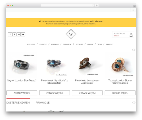 WP theme Theme for Gosia - gosiawaniek.pl