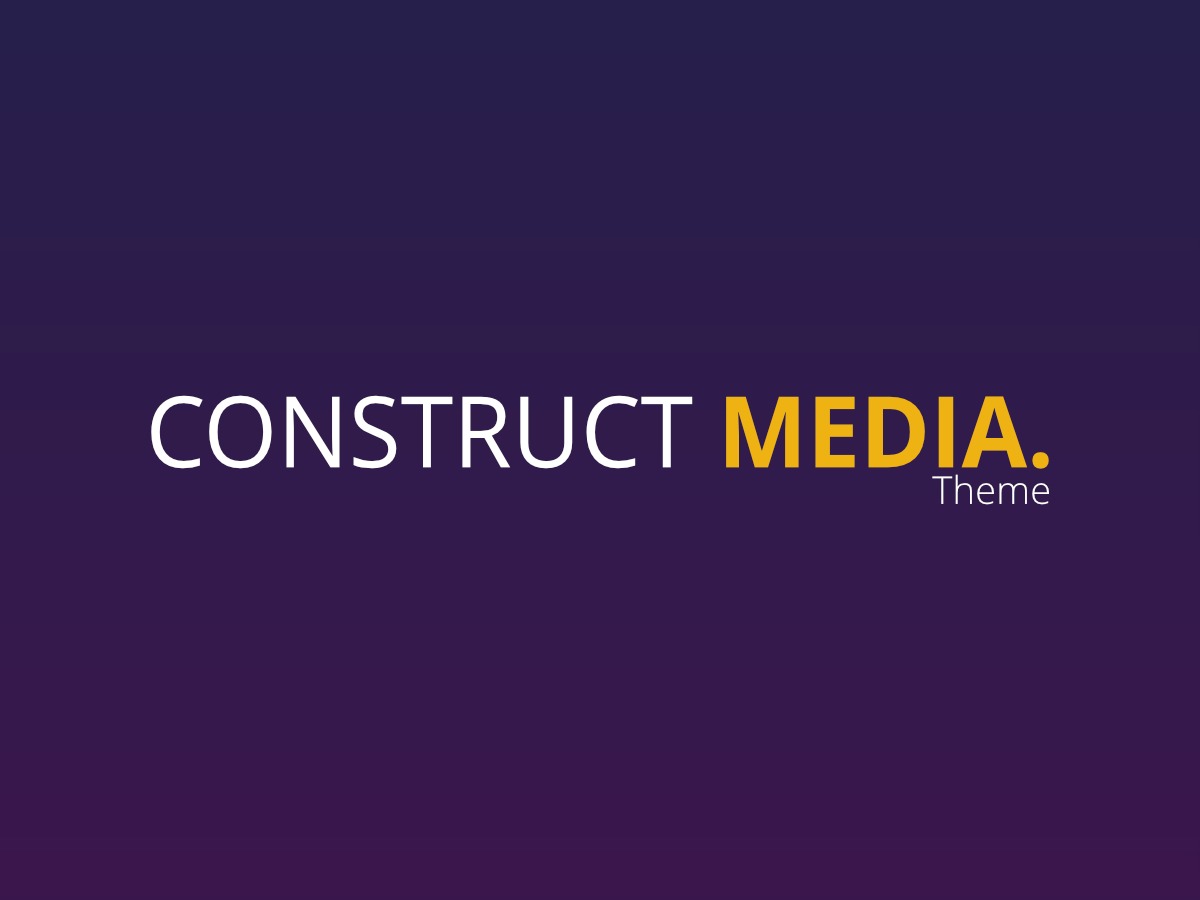 ConstructMedia WordPress theme