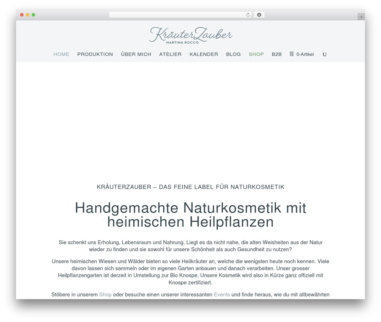 Kraueterzauber theme WordPress - kraeuterzauber.ch