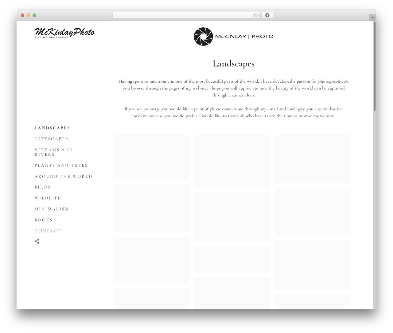Flatbase top WordPress theme - mckinlayphoto.com