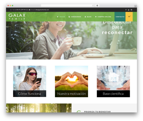 GreenNature WordPress theme - galaxfamily.com