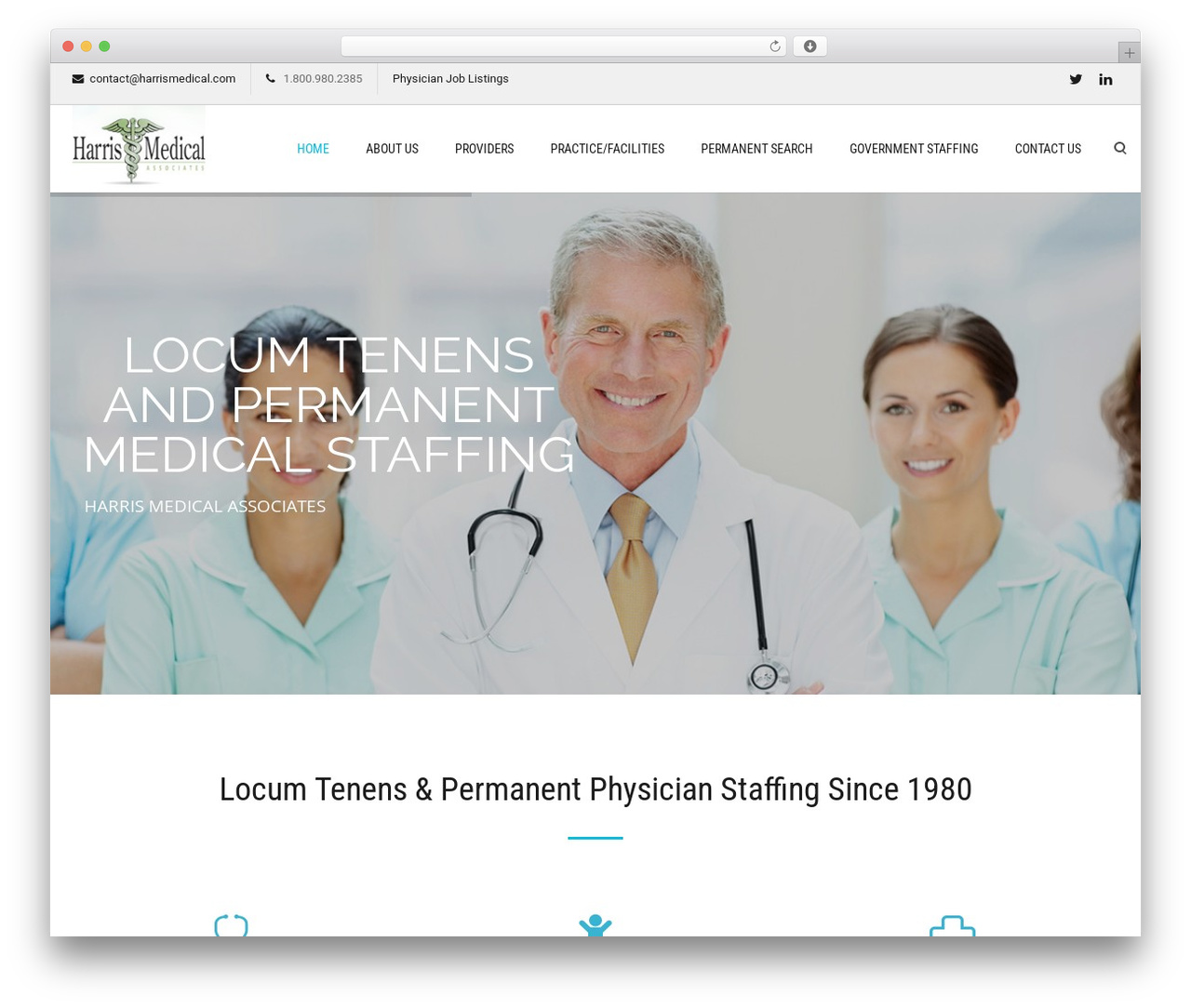 Lambda medical WordPress theme - harrismedical.com
