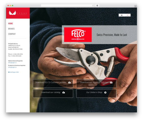 Pygar Theme WordPress theme - pygar.us