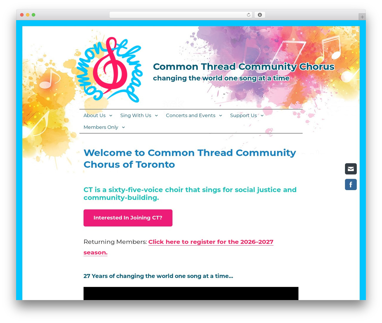 Theme WordPress Common Thread Custom Theme - commonthreadchorus.ca