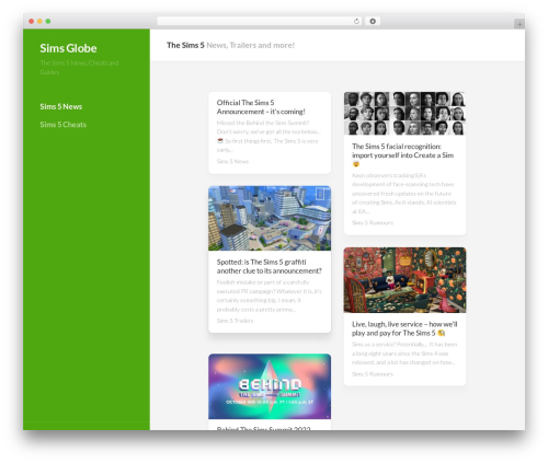 WordPress theme Inunity - simsglobe.com WordPress theme Inunity - simsglobe.com