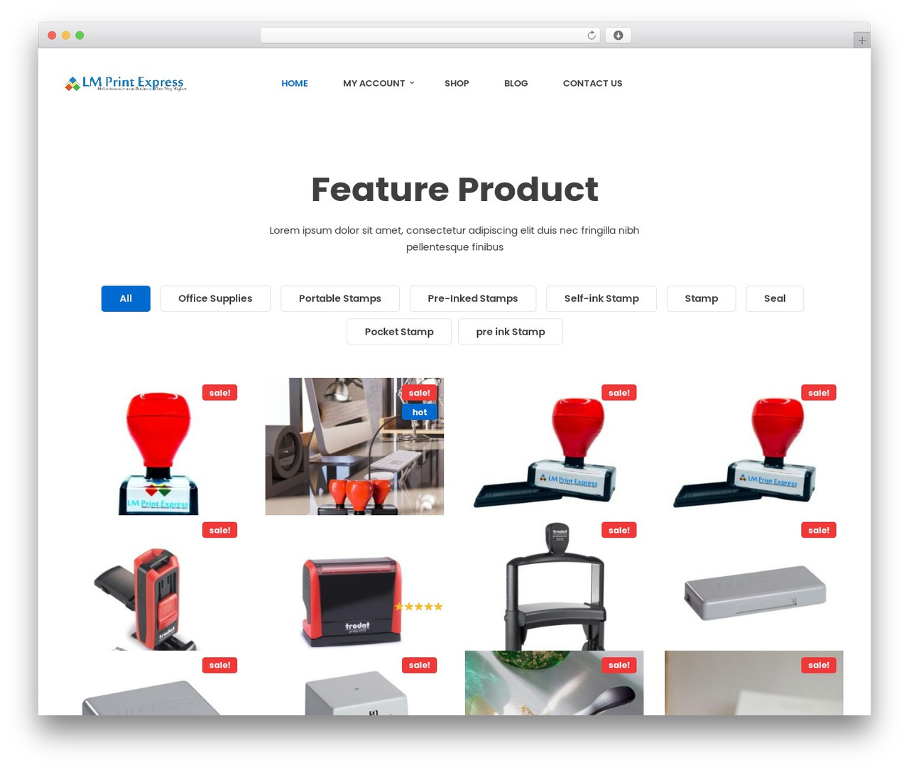 WordPress theme Pangja - lmprintexpress.com