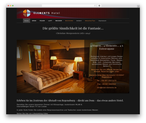 WP theme Elements - hotel-elements.de