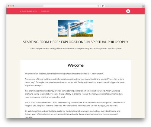 Breena WordPress theme - startingfromhere.today