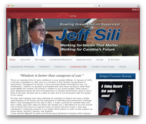 Candidate top WordPress theme - jeffsili.org