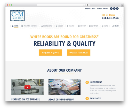 cush-mall WordPress theme - cushing-malloy.com