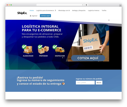 Divi upload icons awb WordPress plugin - shipex.cl