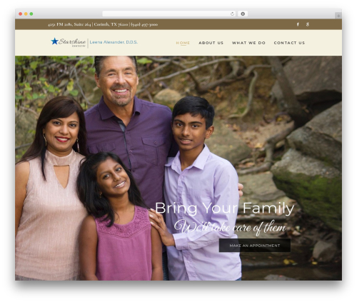 Dolcino WordPress page theme - starshinedentistry.com