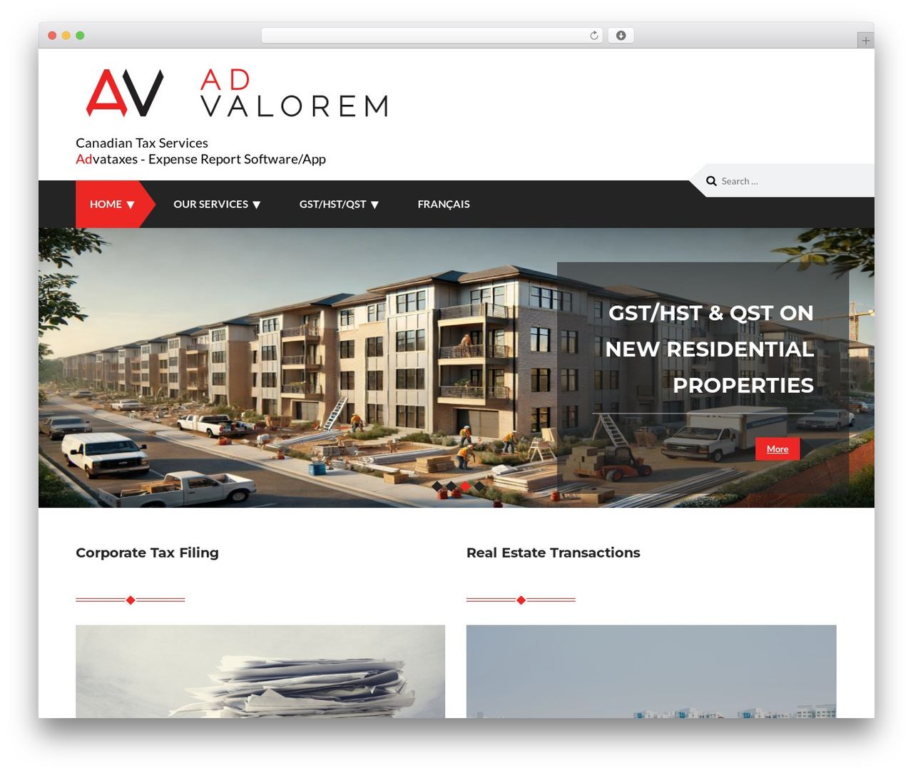 Gem WordPress theme - advalorem.ca