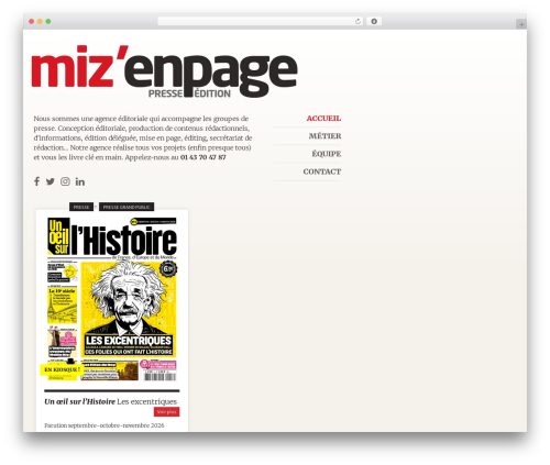 Mizenpage WordPress theme - mizenpage.com