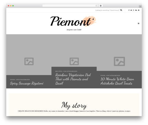 Piemont WordPress theme - orangeskillet.com