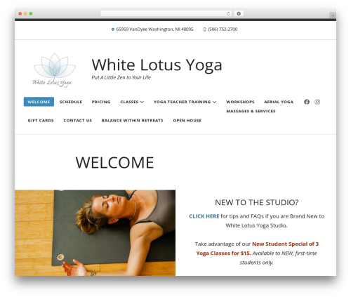 Gutena team WordPress plugin - whitelotusyoga.net