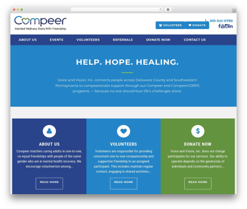 Spirited Pro WP theme - compeerfriends.org