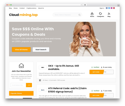 Theme WordPress Coupon Theme - cloudmining.top