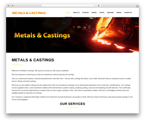 Theme WordPress klicknet - metalsandcastings.com