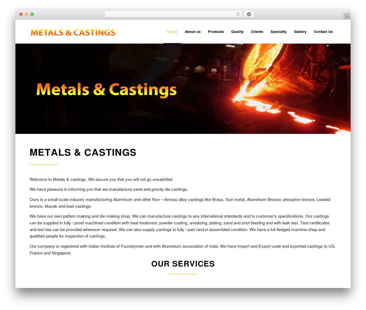 Theme WordPress KlickNet - metalsandcastings.com