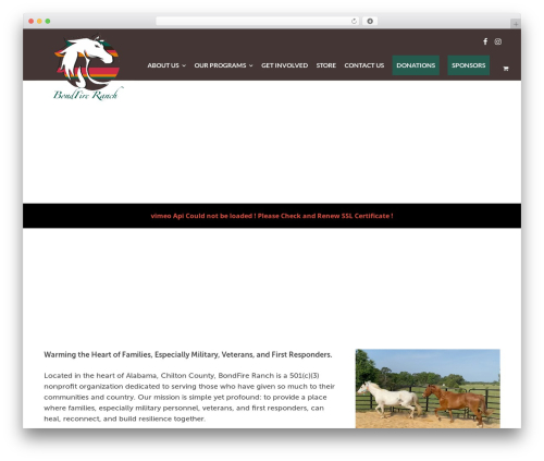 Create theme WordPress - bondfireranch.org