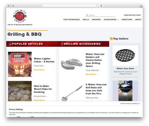 Page Builder Framework premium WordPress theme - lifewithgrilling.com