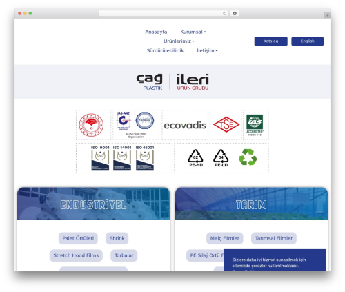 Protan WordPress theme - www.cagplastik.com.tr
