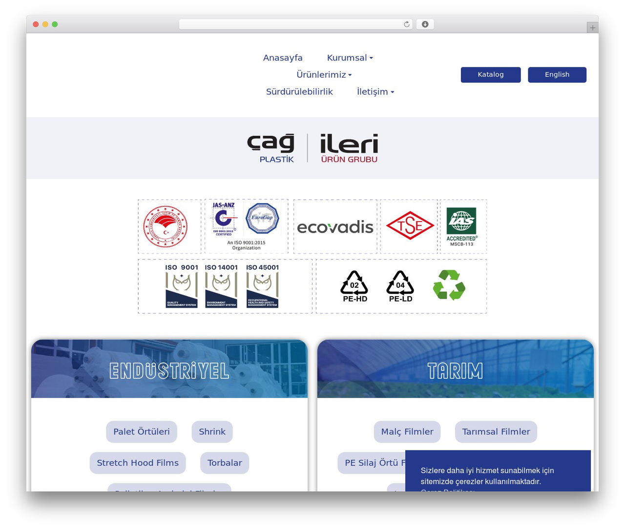 Protan WordPress theme - www.cagplastik.com.tr